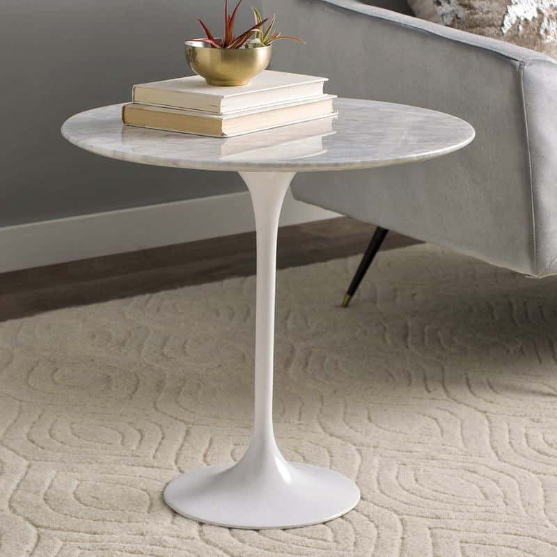 Top Marble Side Tables-Bodgers End Table by Wade Logan