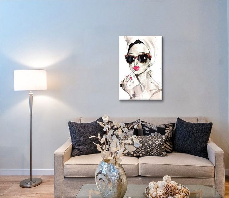 Wall Art-Audrey Hepburn Painting Print on Canvas by Willa Arlo Interiors
