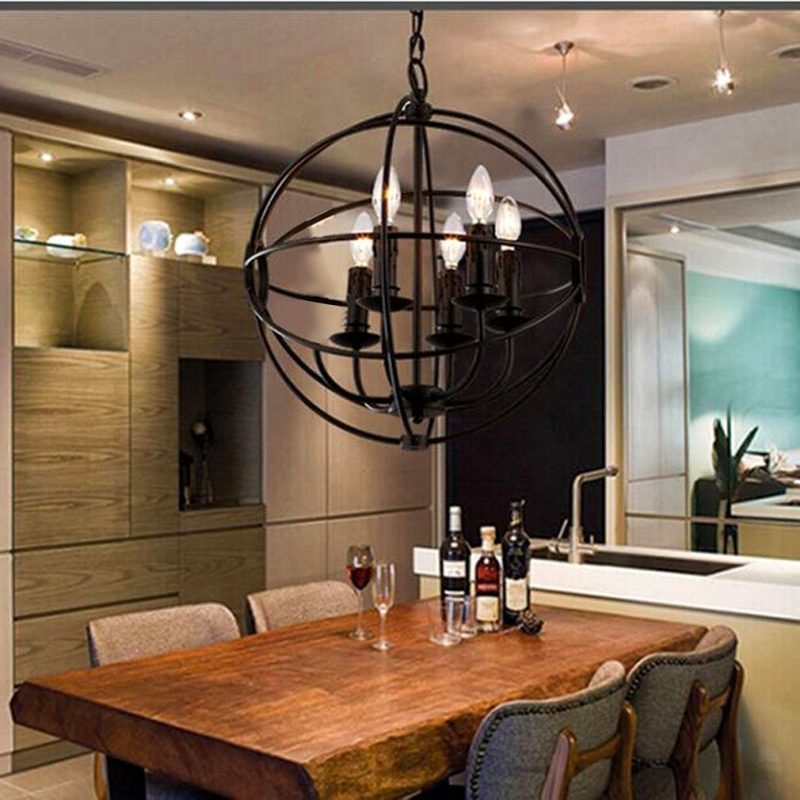Best Dining Room Chandelier Ideas-5-light Vintage Circular Chandelier by bengbengcar