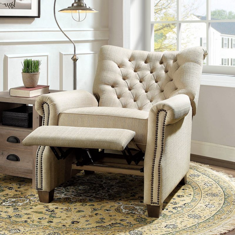 Best Small Recliner Ideas-Tufted Push Back Recliner by Better Homes & Garden